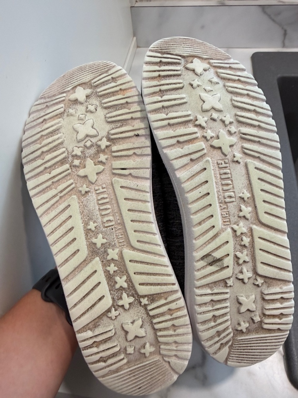 HEYDUDE Women's Wendy Leopard shoes Grey Black size 8 - Picture 9 of 9